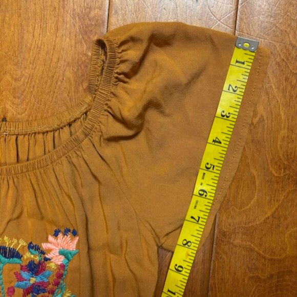 Embroidered Dress Women Size *Small Boho Tunic Tassels Festival Western Country - Picture 13 of 13